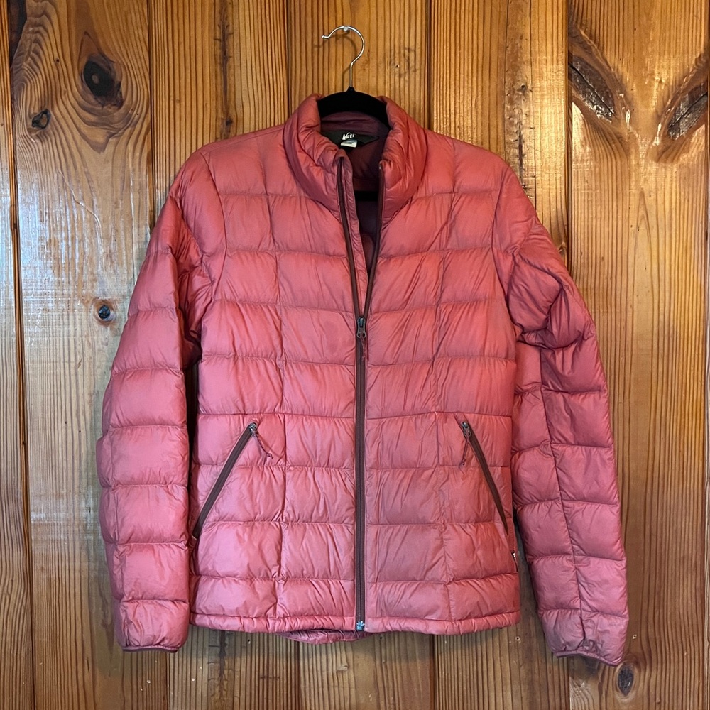 REI down puffy jacket.